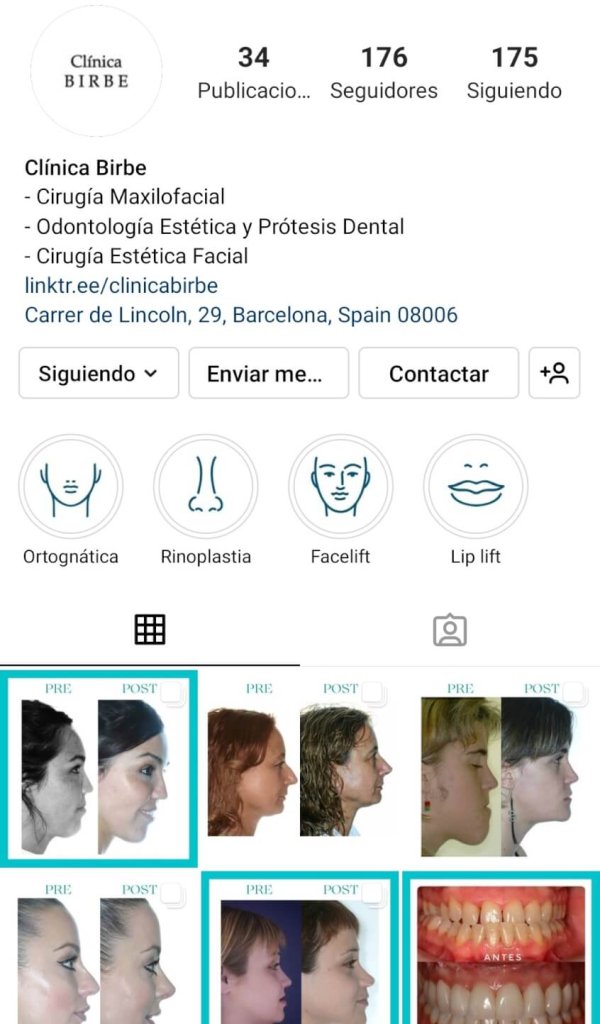 Clinica Birbe Instagram